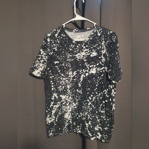 Nike Kids Large Black and White Splatter T-Shirt